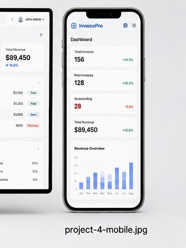 Business Invoicing Platform mobile preview