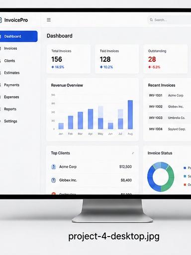 Business Invoicing Platform desktop preview